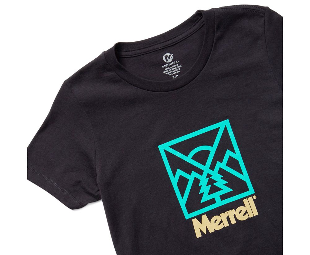 Merrell Kort Ærme Dame - Stamp Tee - Sort - CGK754021